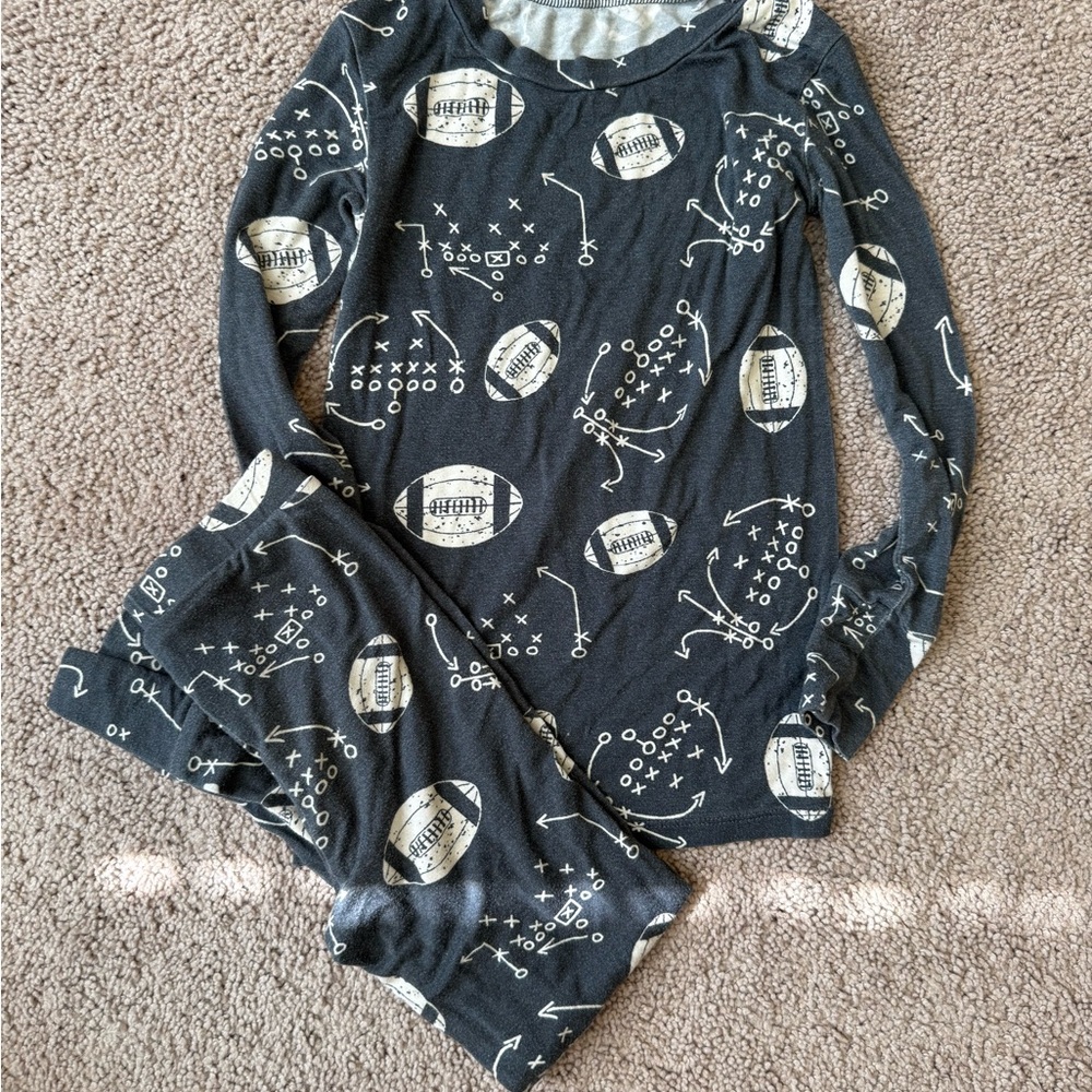 Kiki and Lulu Two Piece Football Pajamas